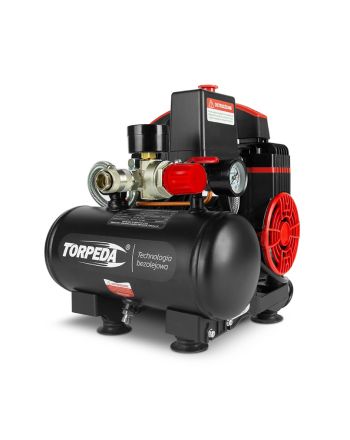 Oil free Compressor 0.9 kW Torpeda 3 L