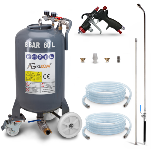 wall painting and whitewashing unit with a capacity of 60 litres
