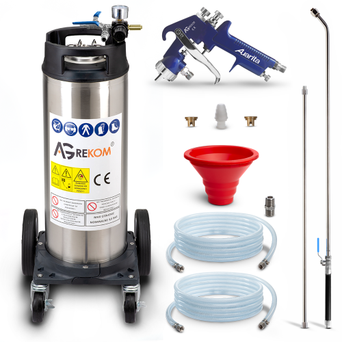 The spray painting system is the ideal solution for renovation work.