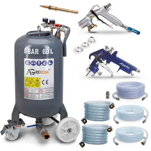 Spray plastering and painting unit