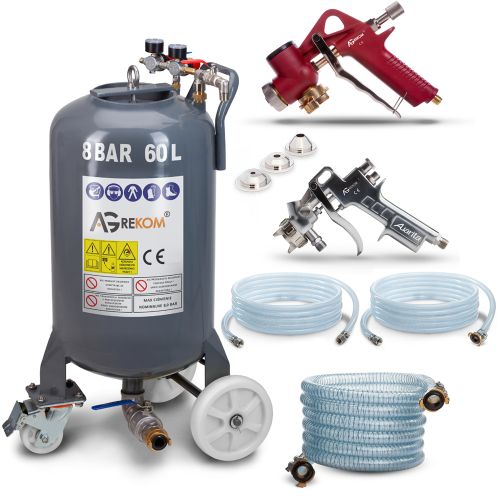 Spray plastering and painting unit